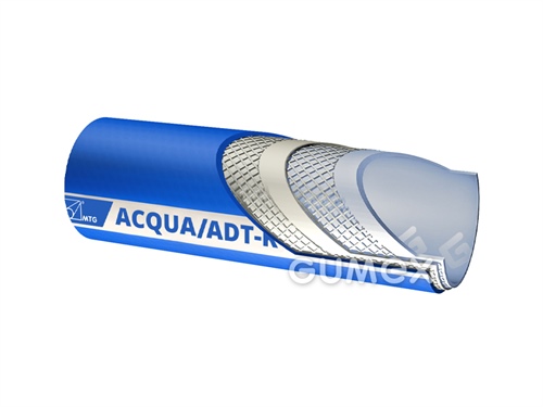 Trinkwasserschlauch 19/27mm, ACQUA/ADT-K, 16bar, Technopolymer/Technopolymer, -30°C/+90°C, blau, 